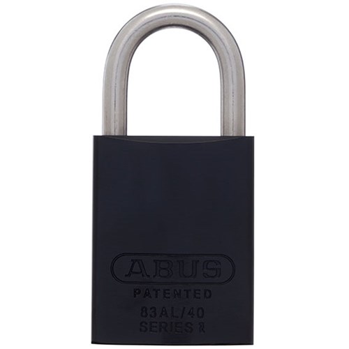 ABUS P/LOCK 83ALIB/40 BLK KD with 25MM SS SHACKLE