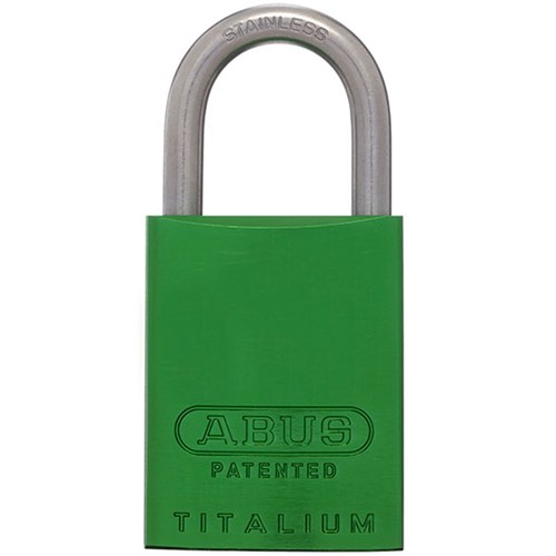 ABUS P/LOCK 83ALIB/40 GRN KD with 25MM SS SHACKLE