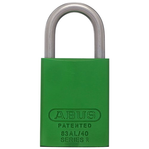 ABUS P/LOCK 83ALIB/40 GRN KD with 25MM SS SHACKLE