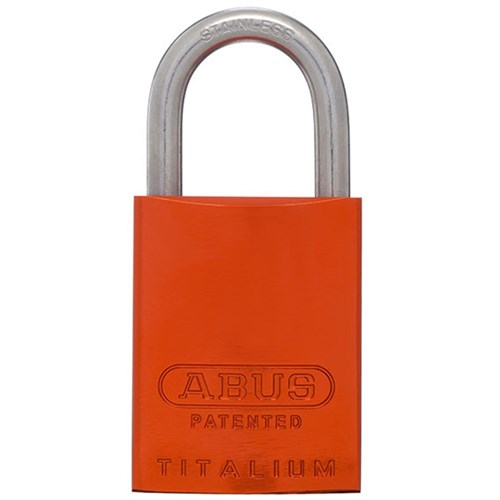 ABUS P/LOCK 83ALIB/40 ORG KD with 25MM SS SHACKLE