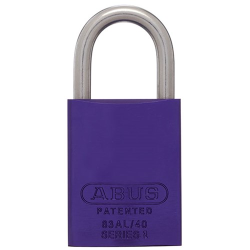 ABUS P/LOCK 83ALIB/40 PUR L/PLUG with 25MM SS SHACKLE