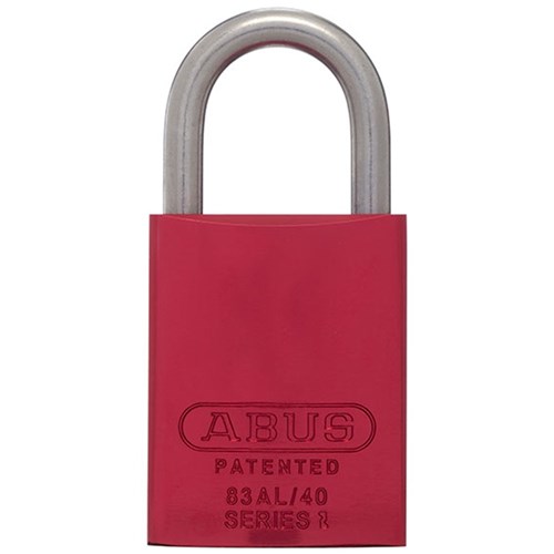 ABUS P/LOCK 83ALIB/40 RED KD with 25MM SS SHACKLE