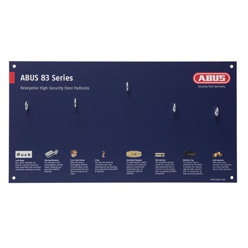 ABUS MERCH DISPLAY BOARD 83 SERIES - STEEL & HEAVY DUTY