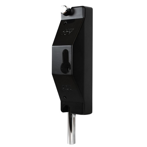 ADI 5504 Lock Bolt to suit Half Euro Cylinder in Black with 203mm Bolt Less Cylinder