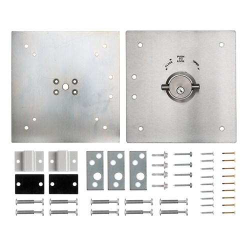 ADI 3 Point Locking Bar LB712-1 LH with Internal Lever and External Key Locking for Open Out Door upto 2200mm - ADILB7121L