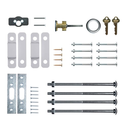 ADI 2 Point Locking Bar LB802-1/175 LH with Internal Lever and External Key Locking and Indicator for Doors 930-1080mm - ADILB8021175LH