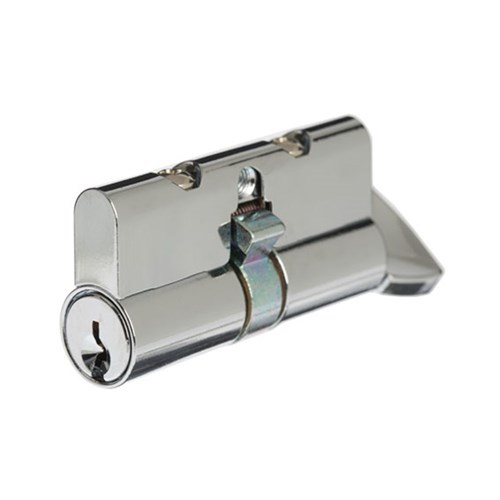 Austral Euro Single Cylinder and RH Turn with Lazy Cam and Stop Spring to suit Ultimate Series LW4 Profile KD Rekeyable Chrome Plate 62mm - AA8C4RHTT/KD