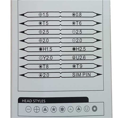 AMC PRECISION SCREWDRIVER SET 9-IN-1