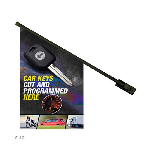 AUTOMOTIVE MARKETING KIT with POSTERS STICKERS & POS FLAG