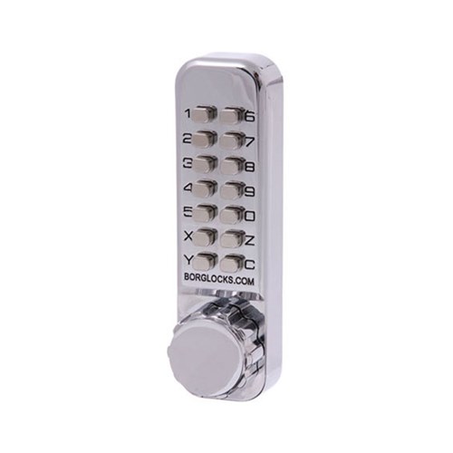 Borg Part 2000 Series Knob Keypad External Grade Chrome Plate - BL2600KMG