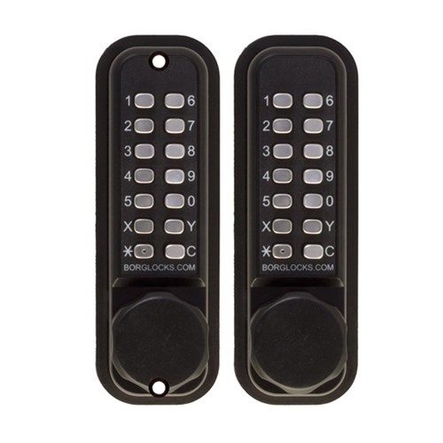 Borg Mechanical Digital Door Lock with Back to Back Easicode Pro Keypads Marine Grade Pro - BL2621MGPROECP