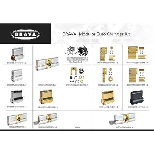 BRAVA Modular Euro Cylinder Kit