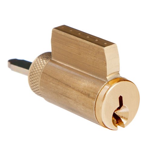 BRAVA Metro PD Cylinder Schlage C Profile (SH5) KD Brass - BRMETCYLBSH5KD