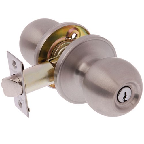 BRAVA Urban Tiebolt Knob Set Entrance LW4 Profile KD with Adjustable 60/70mm Backset Satin Stainless Steel - BRT3600B