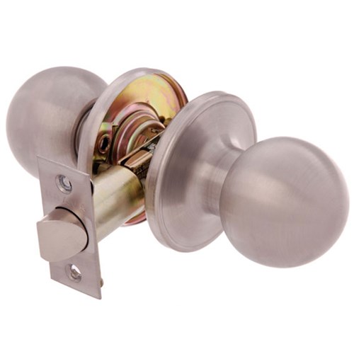 BRAVA Urban Tiebolt Knob Set Passage Adjustable 60/70mm Backset Satin Stainless Steel - BRT3630B