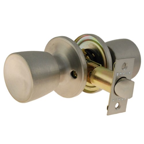 BRAVA Urban Tiebolt Tulip Passage Knob Set with Adjustable 60/70mm Backset Satin Stainless Steel Display Pack BRT6630DP - BRT6630B