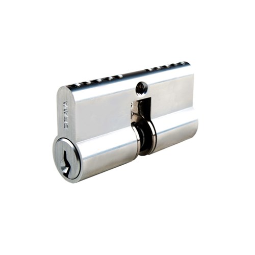 BRAVA Urban Trilock Cylinder TE2 Profile KD Satin Chrome - BRUTRILOCKTE2SC