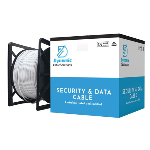 Dynamic Cable Solutions 4 Core 14/0.20 - 300m Box White