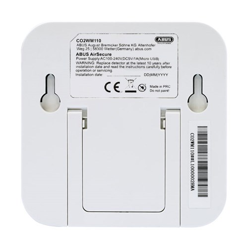 ABUS AIRSECURE CARBON DIOXIDE MONITOR/Co2 DETECTOR