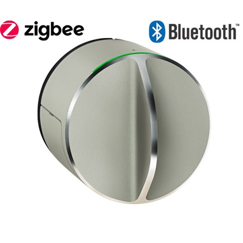 SALTO Danalock BLE   Zigbee for Euro, Silver finish, w/o cylinder