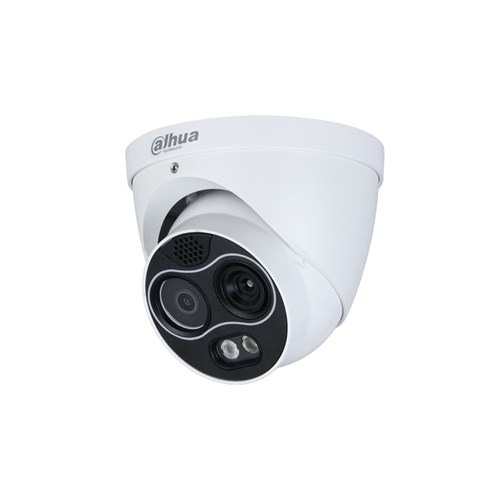 Dahua Thermal Series 4MP Mini Hybrid Eyeball Network Camera with 3.5mm Thermal Lens and 4mm Visible Fixed Lens, IP67 - DHI-TPC-DF1241-TB3F4-DW-S8
