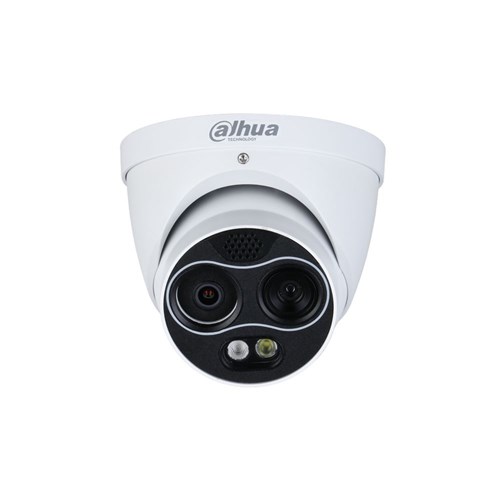Dahua Thermal Series 4MP Mini Hybrid Eyeball Network Camera with 3.5mm Thermal Lens and 4mm Visible Fixed Lens, IP67 - DHI-TPC-DF1241-TB3F4-DW-S8