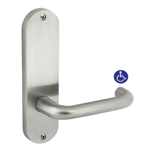 Dormakaba Furniture Round End Plate Visible Fix with Noosa Lever SSS - 6706/30 SSS