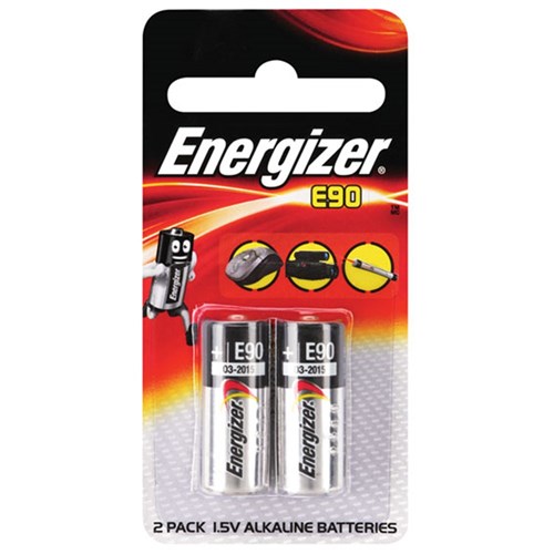Energizer E90 Minature Alkaline Battery Pack of 2 - E000017000