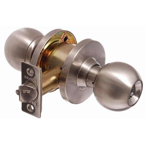 BRAVA Metro EA Series Institution Knob Set 70mm Backset SS - EA3061SS70