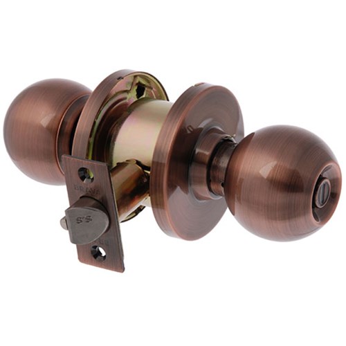 BRAVA Metro EA Series Entrance Knob Set 60mm Backset Antique Copper - EA3700AC60