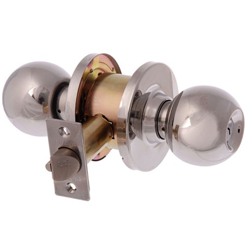 BRAVA Metro EA Series Storeroom Knob Set 70mm Backset Polished Stainless Steel - EA3862PSS70