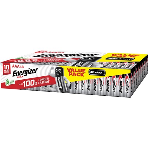 Energizer AAA 1.5V Alkaline Battery Industrial Bulk Pack of 48 - EN92 E304583300
