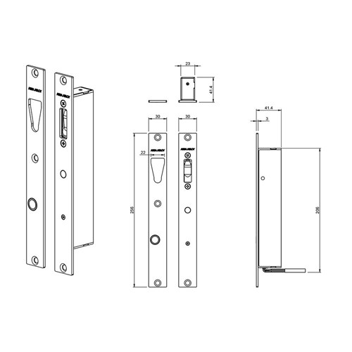 Assa Abloy  ES8100 V-Lock, Fully Monitored, PTL/PTO (ES8100)