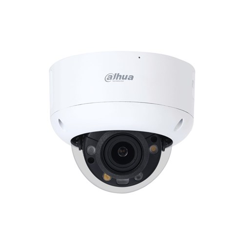 Dahua WizSense Series 8MP TiOC 2.0 Active Deterrence Dome Network Camera with 2.7-13.5mm Varifocal Lens, IP67 and IK10 - DH-IPC-HDBW3849R1-ZAS-PV