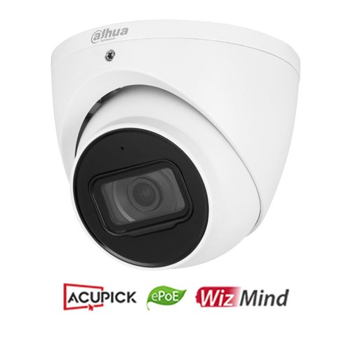 Dahua WizMind Series 8MP Eyeball Network Camera with 2.8mm Fixed Lens, AcuPick Technology, IP67 - DH-IPC-HDW5842EMP-ASE-S3
