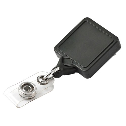 KEY-BAK SELF RETRACT REEL MINI BLK SQ BELT CLIP idSTUD 36