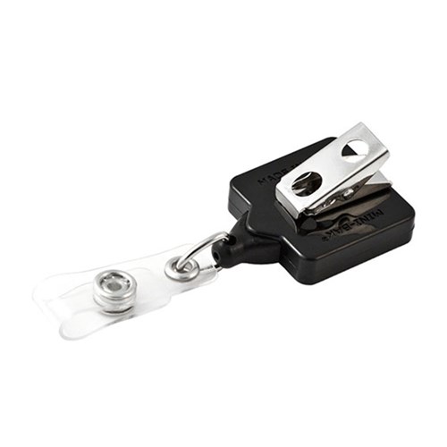 KEY-BAK SELF RETRACT REEL MINI BLK SQ BELT CLIP idSTUD 36