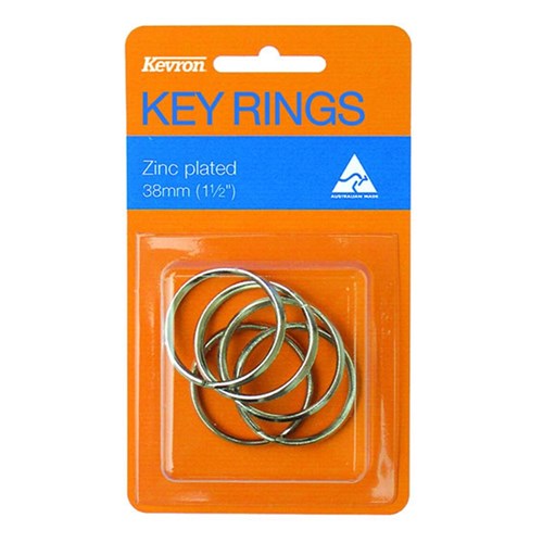 KEVRON KEYRINGS ID1044 38MM ZP Pkt=5