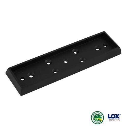 LOX Stick-On Armature Plate Holder with Dress Plate Black for LEM3500MBLK and LEM3500DMBLK - AMAB4-BLK