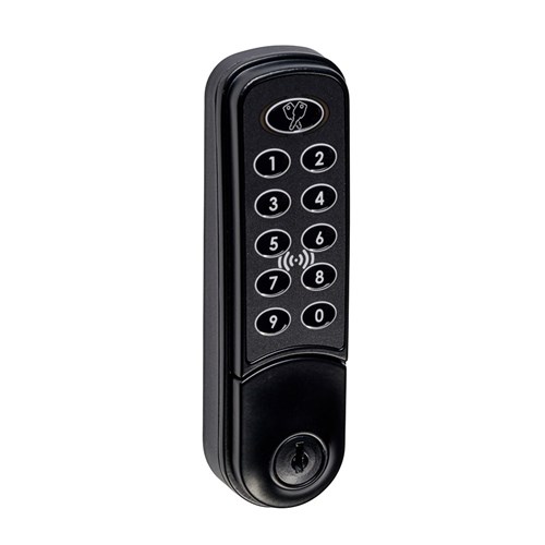 Lock Focus Nimbus Digital Combination Cam Lock with Key Override Suit Metal Fix 20mm Black - I/3963111B