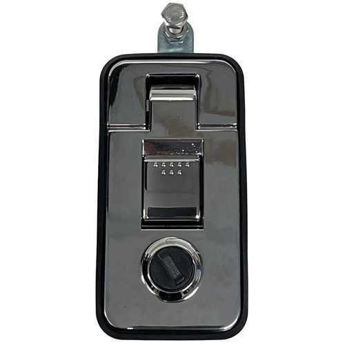 Lock Focus Large Rectangular Pop Lock Compression Latch Bright Chrome Retail Pack - AR/2406/PH/3