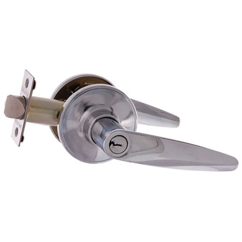 BRAVA Urban LH Series Tiebolt Entrance Lever Set LW4 Profile KD Adjustable 60/70mm Backset Chrome Plate - LH200B