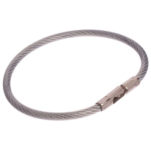 Lucky Line Flex-O-Lock Cable Ring 127mm Nylon Coated Steel in Clear - 71110