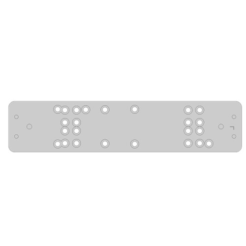 LOCKWOOD MOUNT PLATE 2615-180 SIL suits 2615 CLOSER ONLY