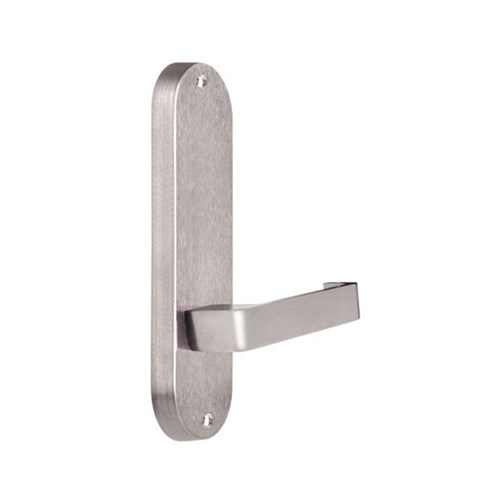 Lockwood Furniture Round End Plate Visible Fix with 90 Lever Satin Chrome - 2905/90SC