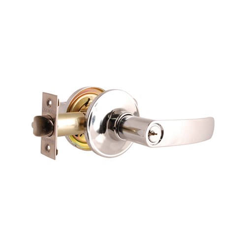 BRAVA Urban LYR Series Tiebolt Entrance Lever Set LW4 Keyed to Differ Adjustable 60/70mm Backset Chrome Plate - LYR200B