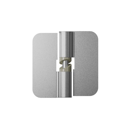 Metlam 106C Gravity Hinge Left Hand Hold Close Concealed Screw Fix Antimicrobial Finish - 106C_LHHC_ANMB