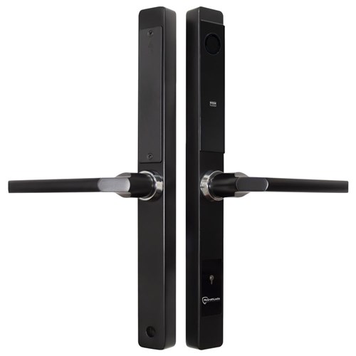 McGrath A231 Slimline Digital Lock, Lever Handle, Black Finish with Euro Style 35mm Backset Mortice Lock