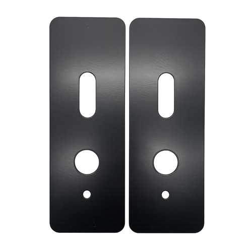 McGrath Locks Scar Plate to suit Albion and Windsor, 257 x 90 x 1.5mm, Mild Steel Powder Coated Matt Black, Packet of 2