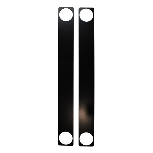 McGrath Locks Scar Plate to suit Grange, 556x 64x 2mm, Mild Steel Powder Coated Matt Black, Packet of 2
